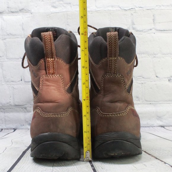 LL Bean Storm Chaser Brown Leather Insulated Winter Boots Size 8.5 M - Picture 8 of 9